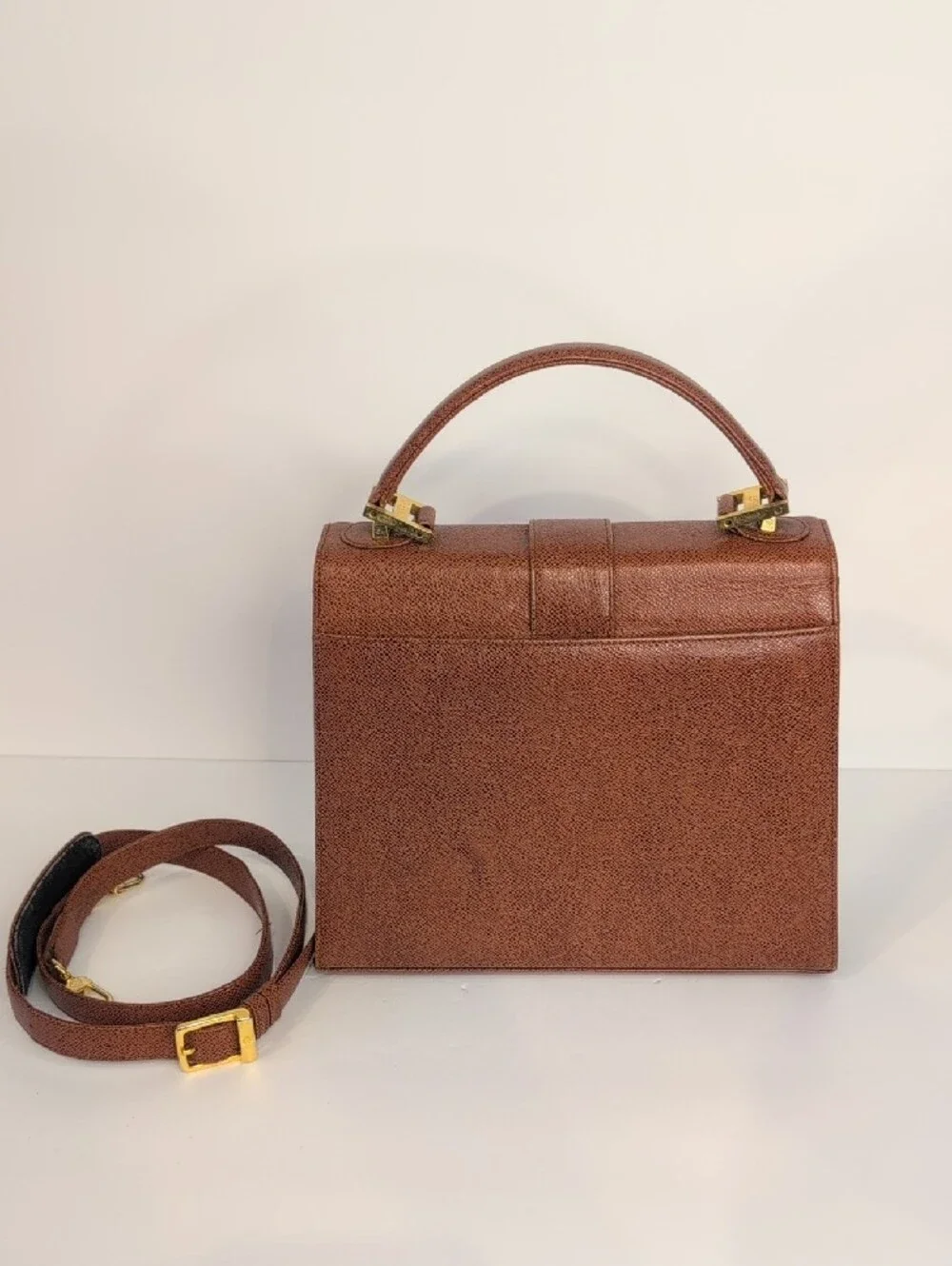MCM Vintage Structured Top-Handle Satchel Bag Made In Germany - Picture 3 of 14